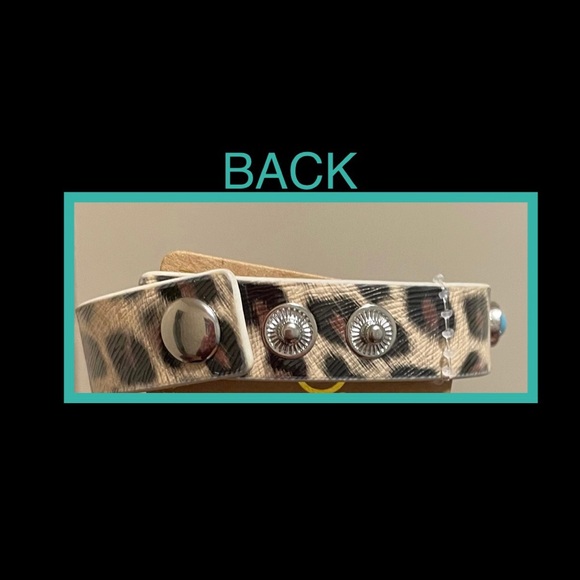 🎉❤️ Leopard Turquoise Cactus Snap Bracelet - Picture 2 of 4